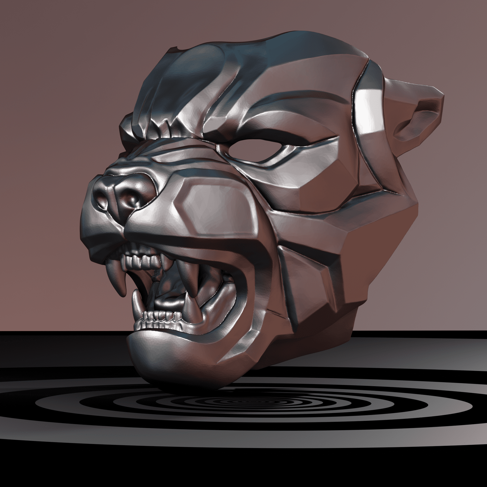 Panther Mask 3D Model STL files