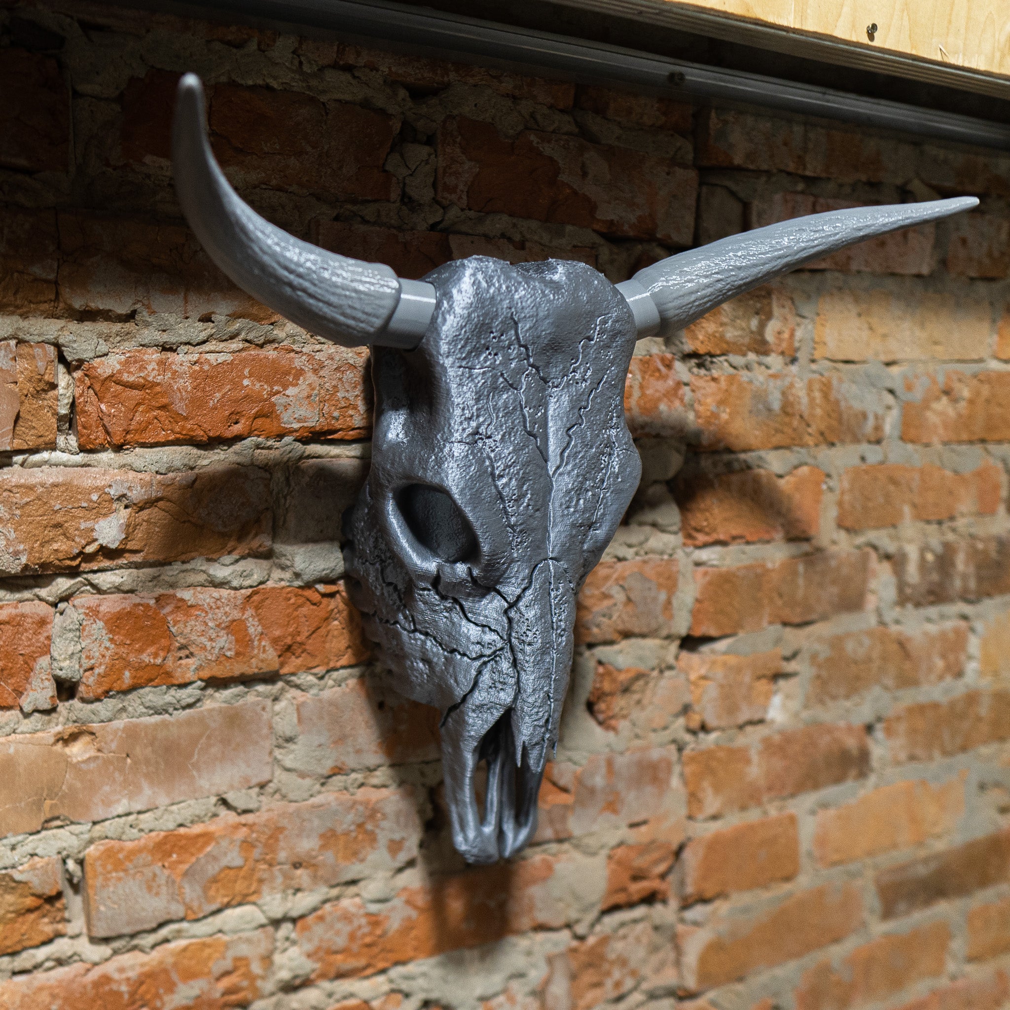 Bull Skull Bone Decor - Bull Horns Wall Sculpture