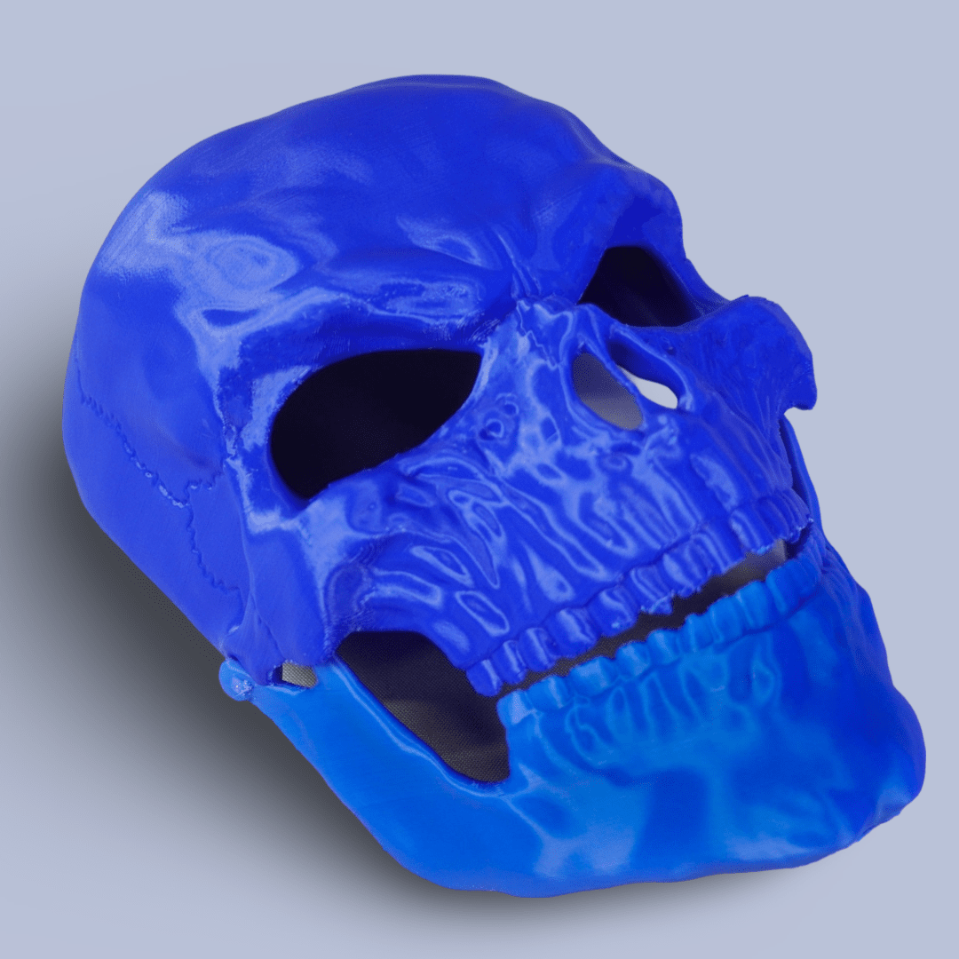 Skull Mask Moving Jaw Raw Kit 3D Print