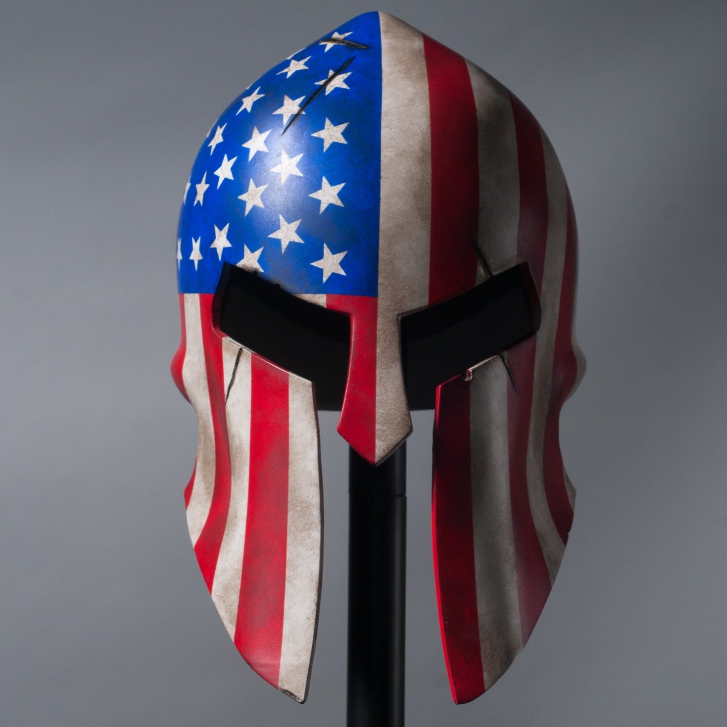 Custom Spartan Helmet with Any Flag