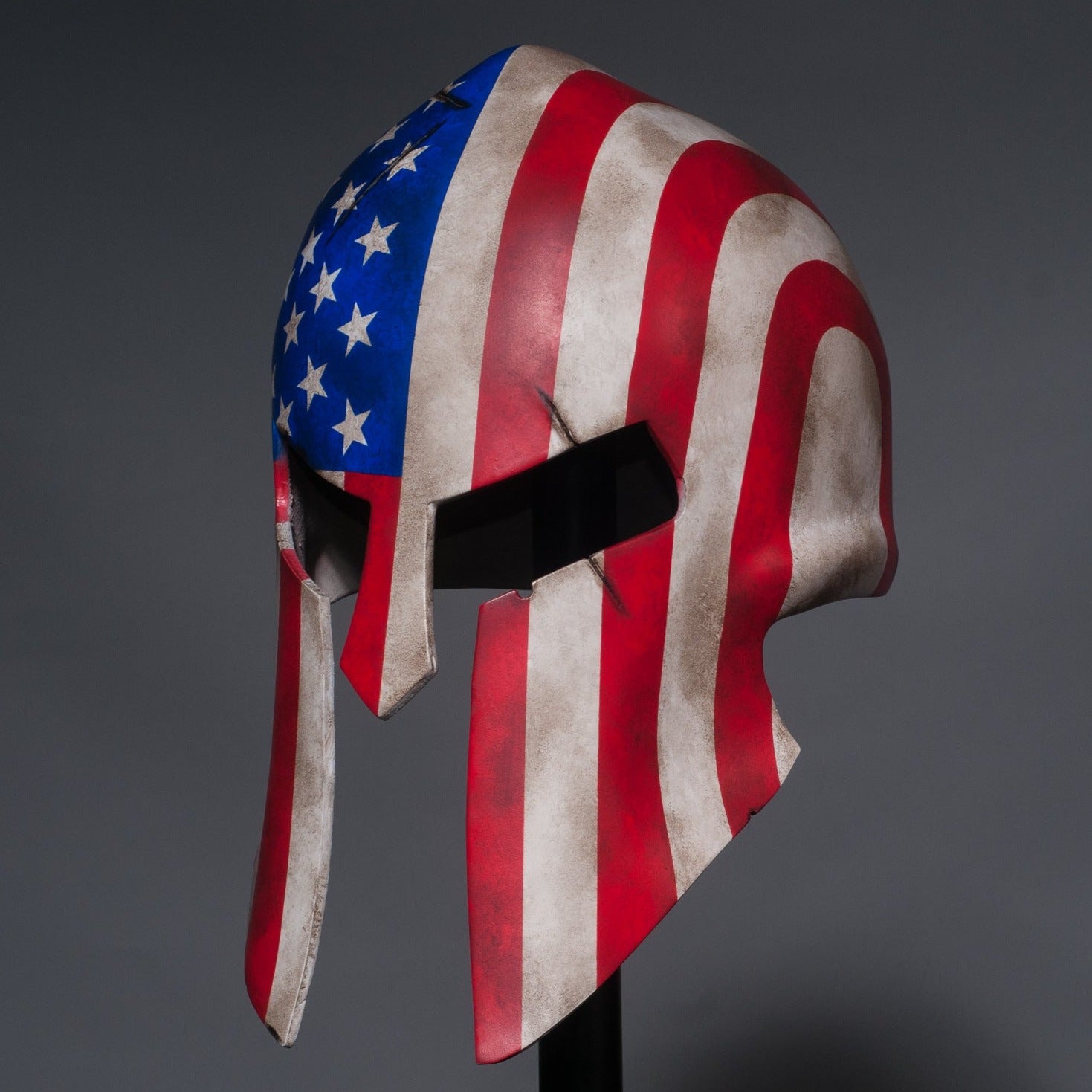 Custom Spartan Helmet with Any Flag