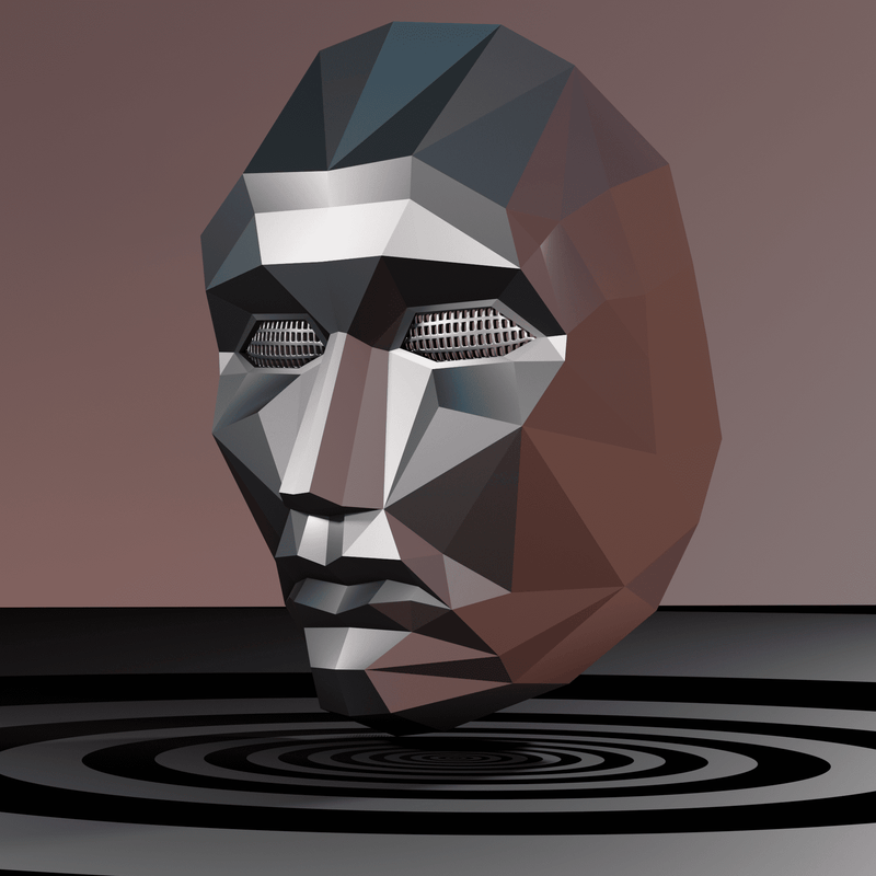 Front Man Game Mask 3D Model STL files