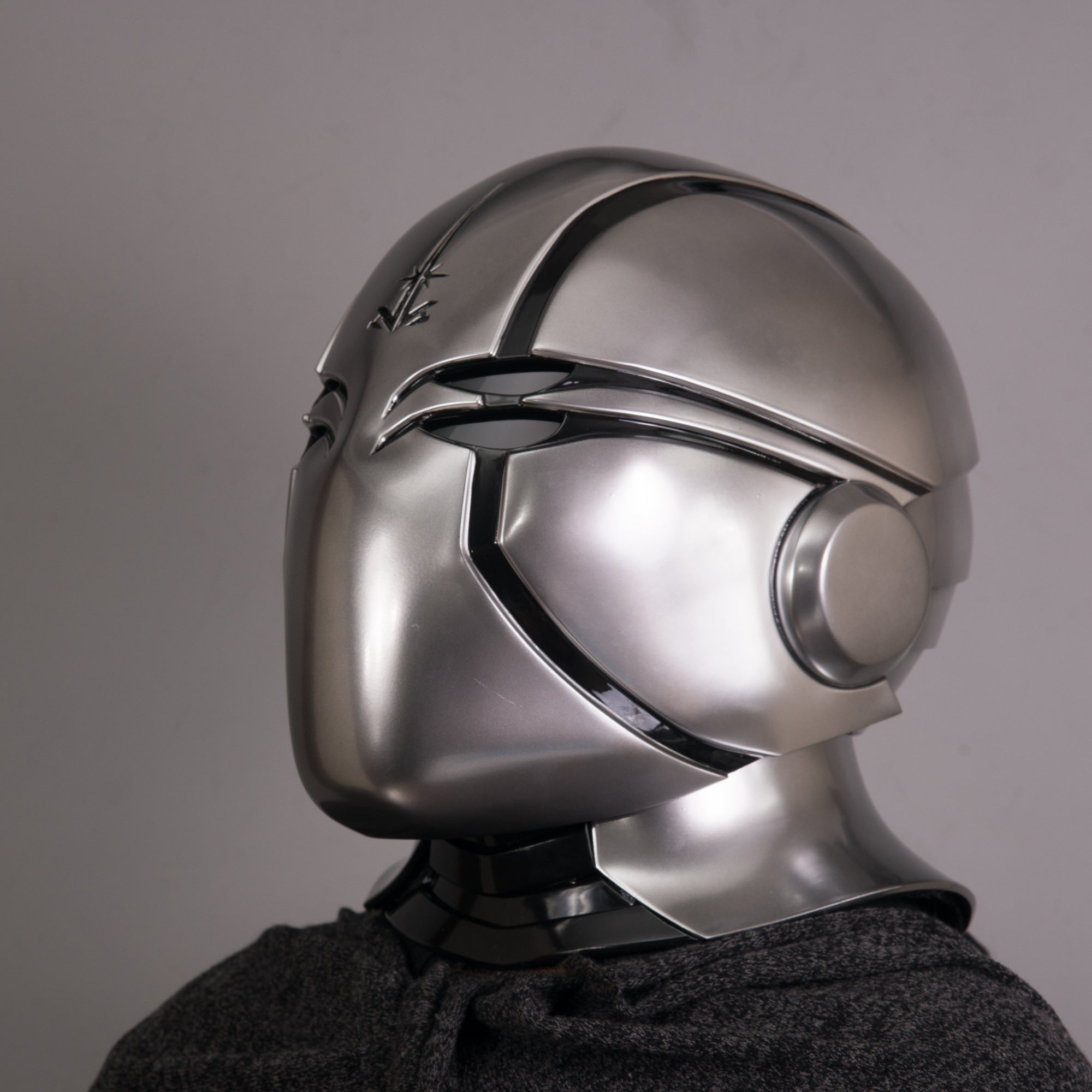 Steel Jedi Helmet-Mask with Neck / Custom Temple Guard Helmet