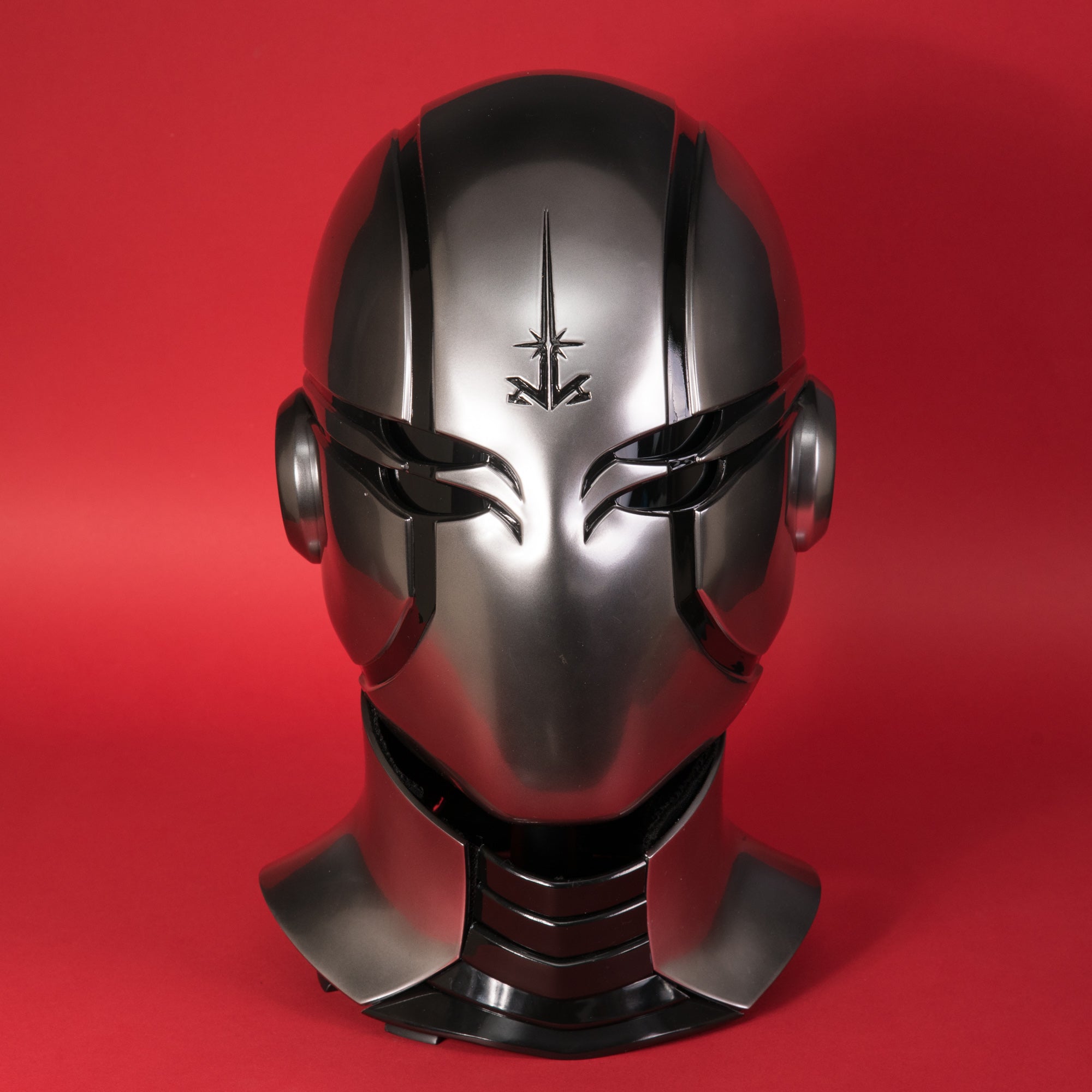 Steel Jedi Helmet-Mask with Neck / Custom Temple Guard Helmet