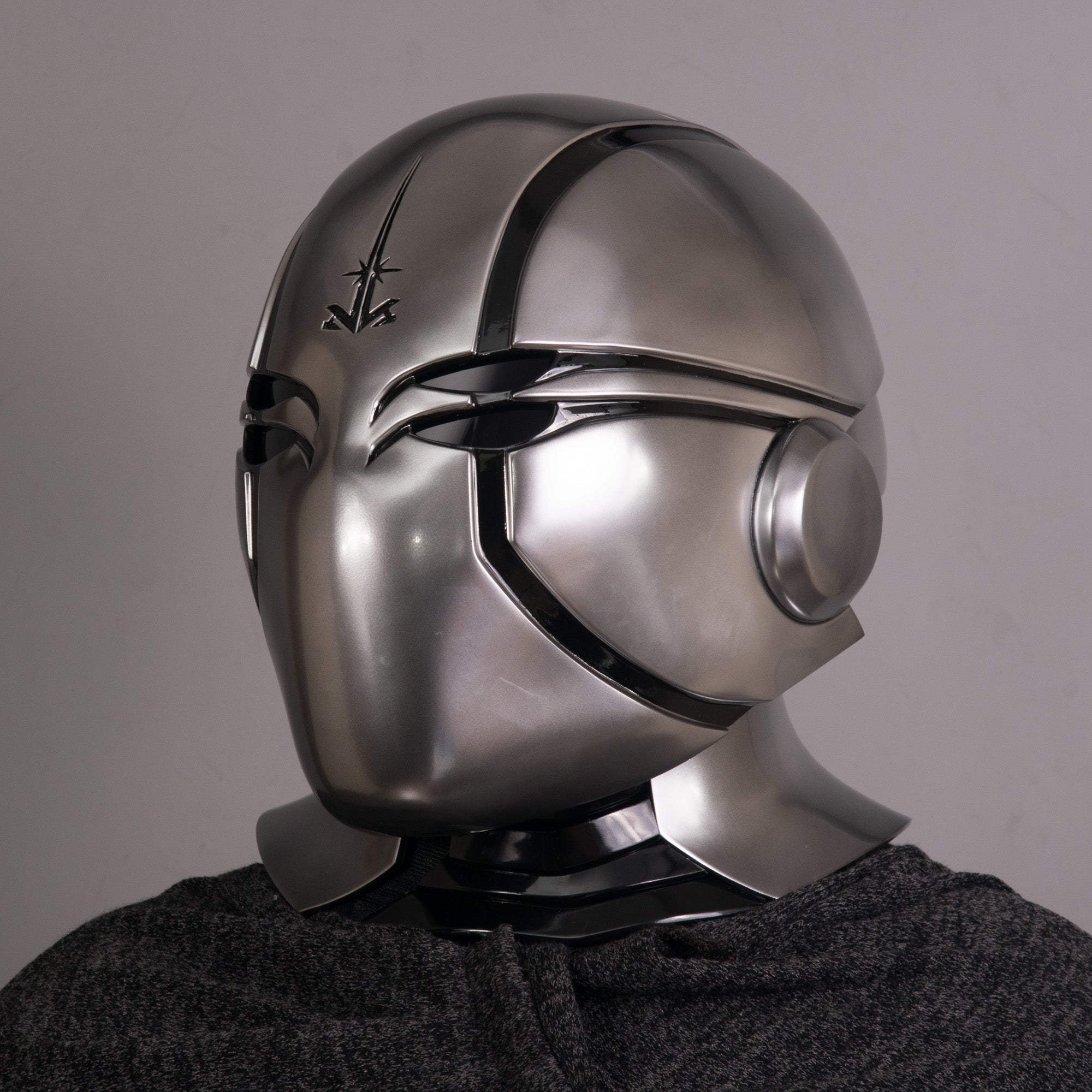 Steel Jedi Helmet-Mask with Neck / Custom Temple Guard Helmet