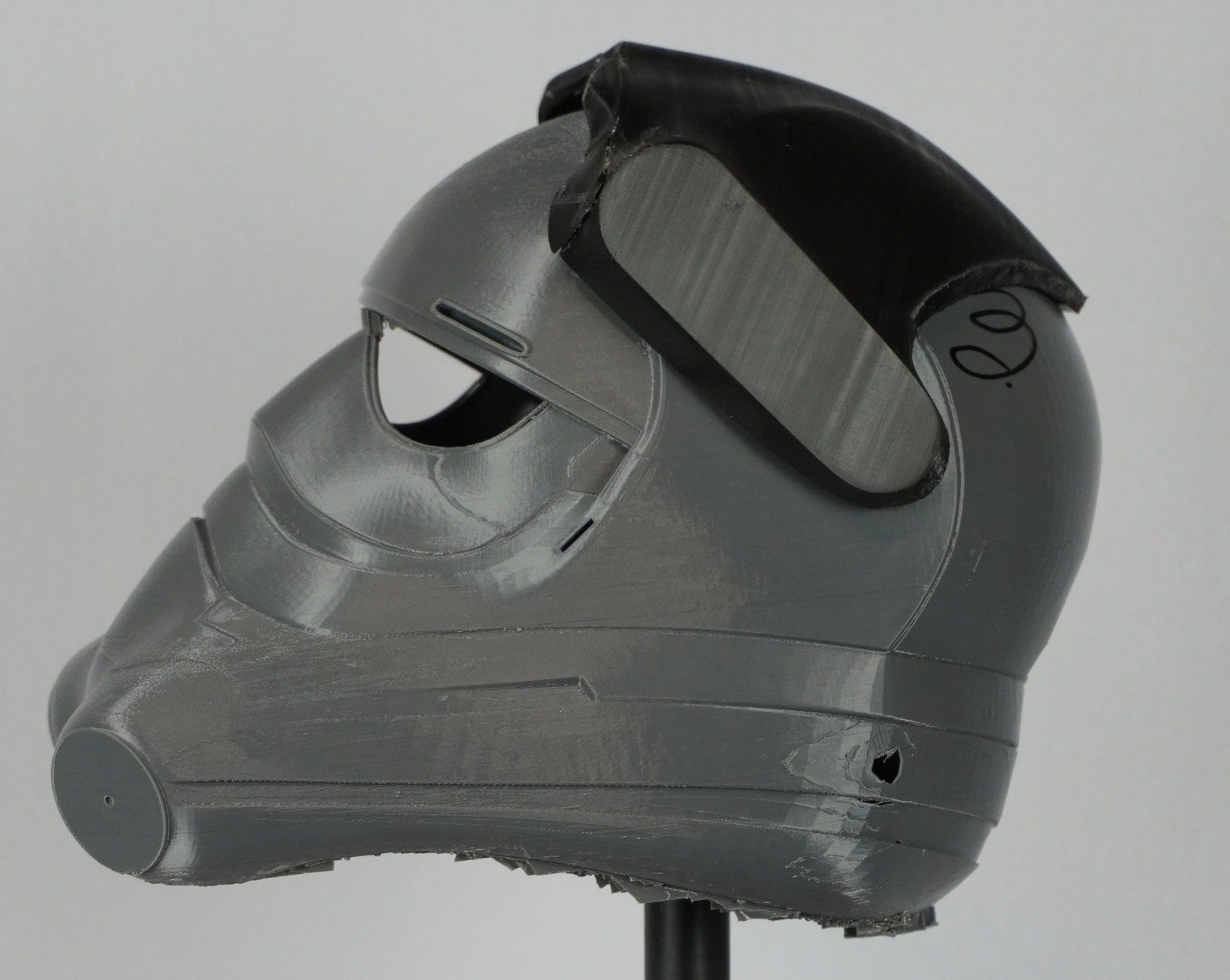 First Order TIE Fighter Pilot Helmet Raw Kit 3D Print