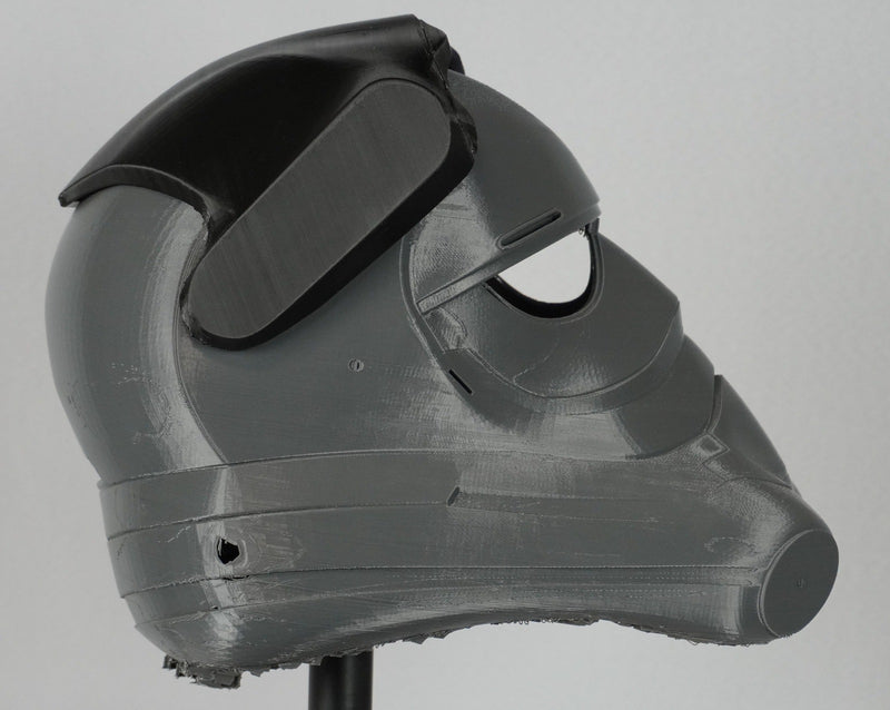 First Order TIE Fighter Pilot Helmet Raw Kit 3D Print