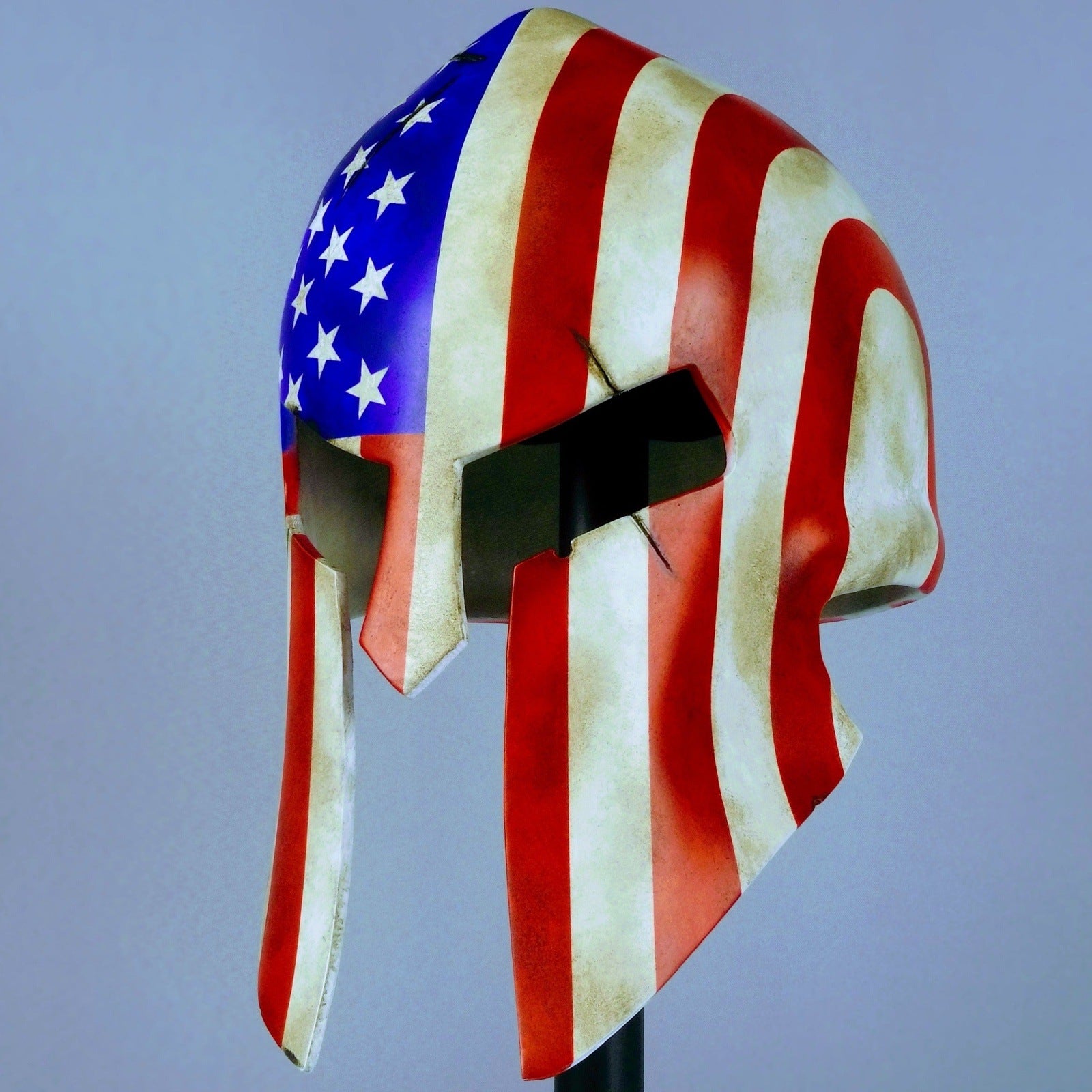 Custom Spartan Helmet with Any Flag