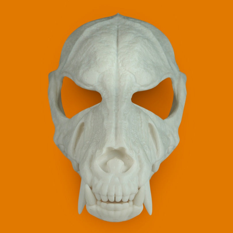 Wolf Skull Mask Raw Kit 3D Print