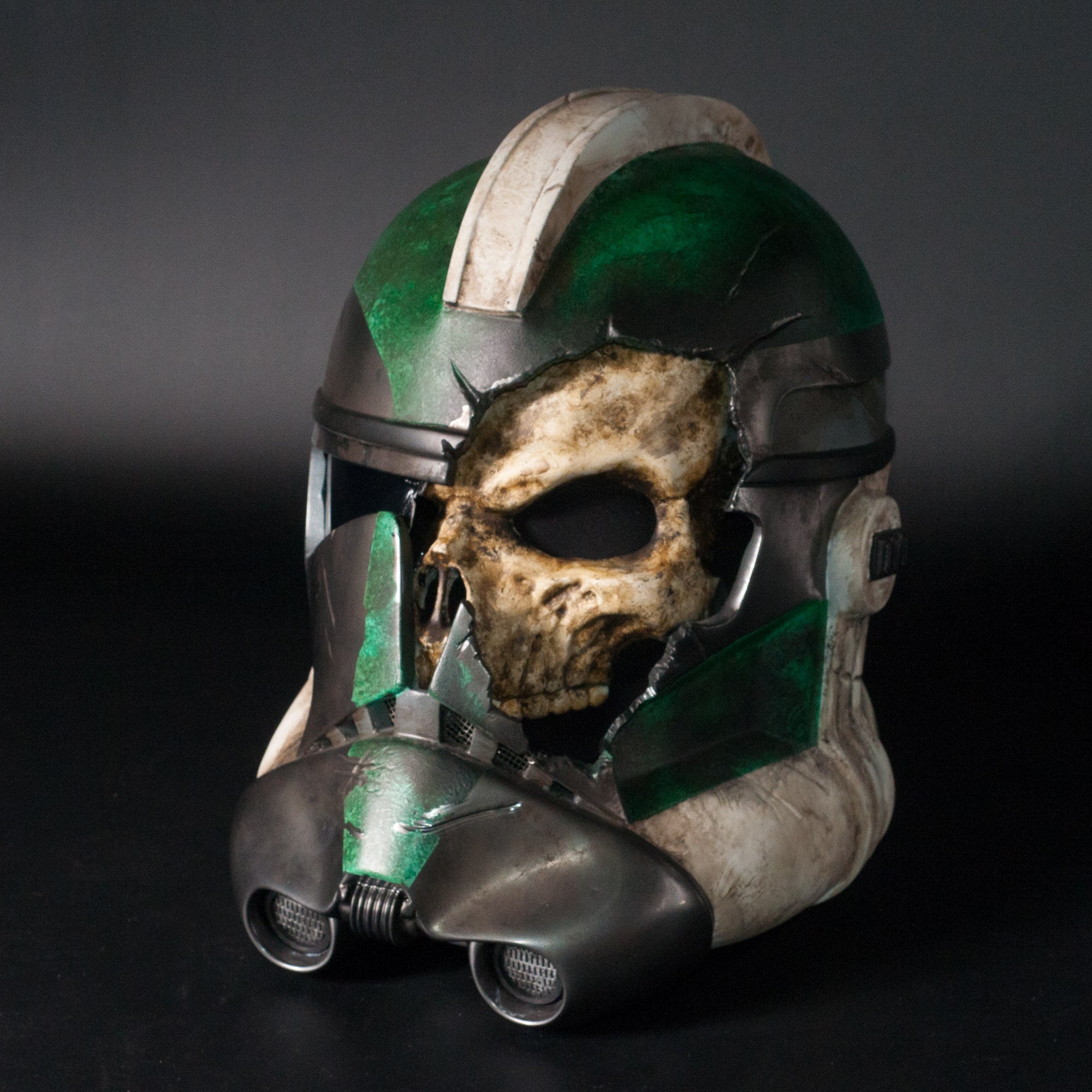 Custom Zombie Clone Trooper Helmet