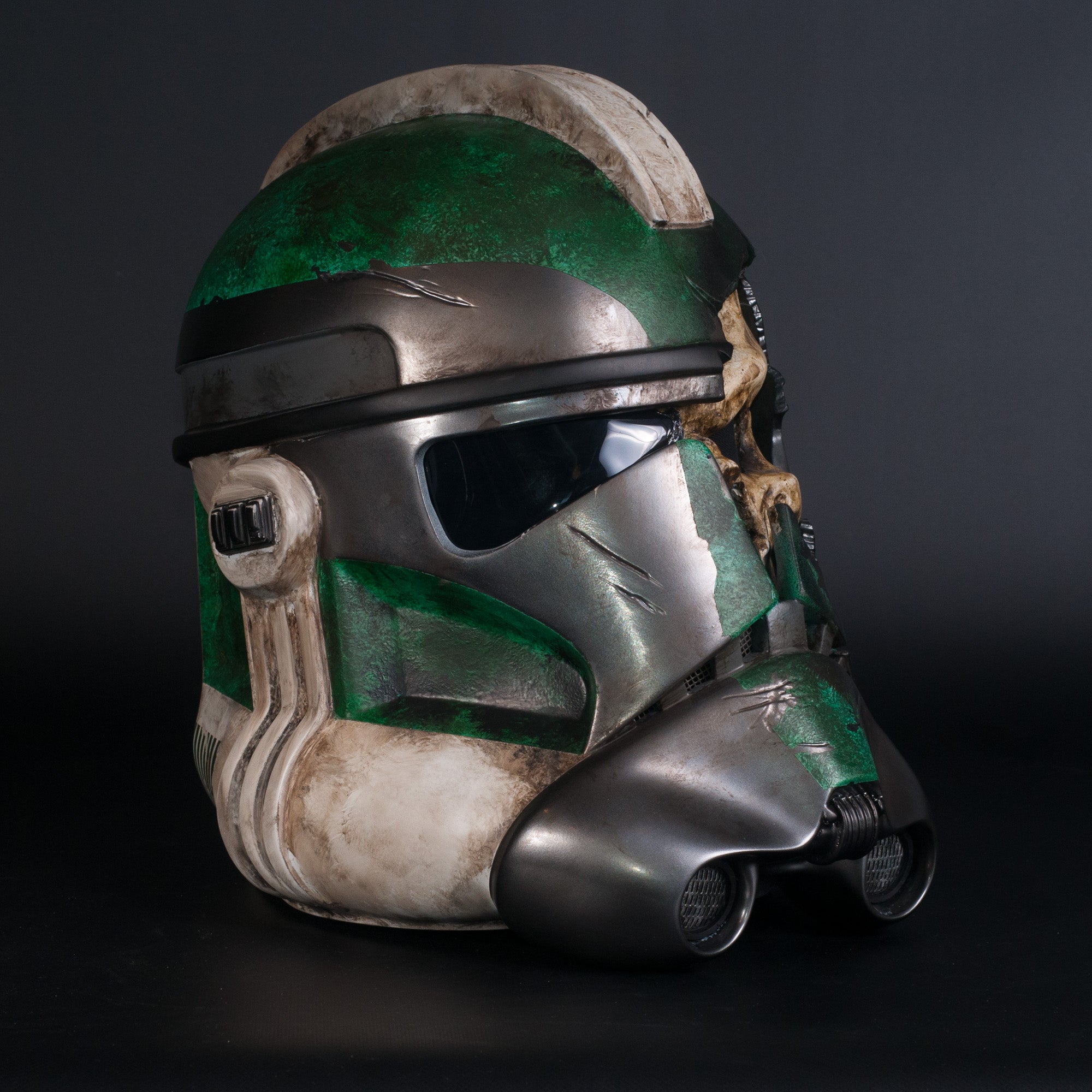 Custom Zombie Clone Trooper Helmet