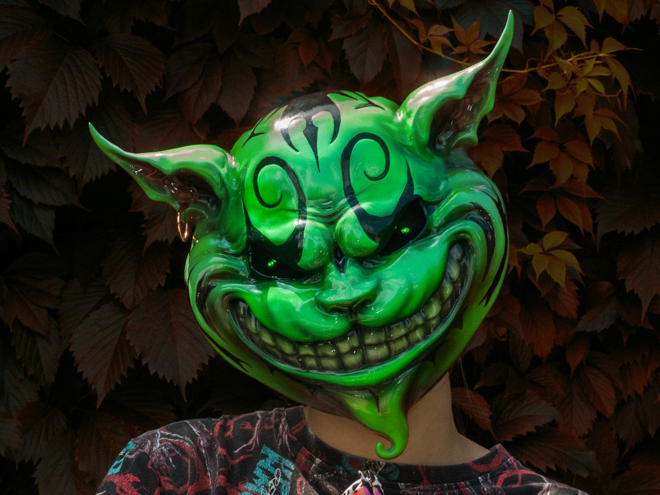 Cheshire Cat Mask Cat Mask with Green Light