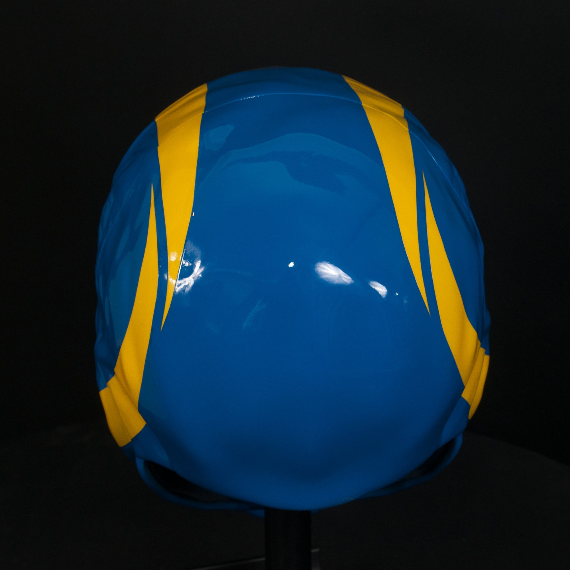 Custom Symbiote Helmet-Mask Blue&Yellow