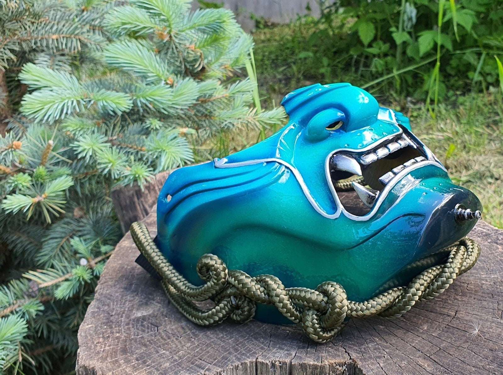 Ghost of Tsushima Mask Green 3D Props