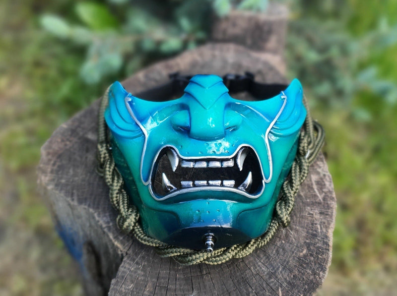 Ghost of Tsushima Mask Green / Samurai mask / Jin Sakai cosplay