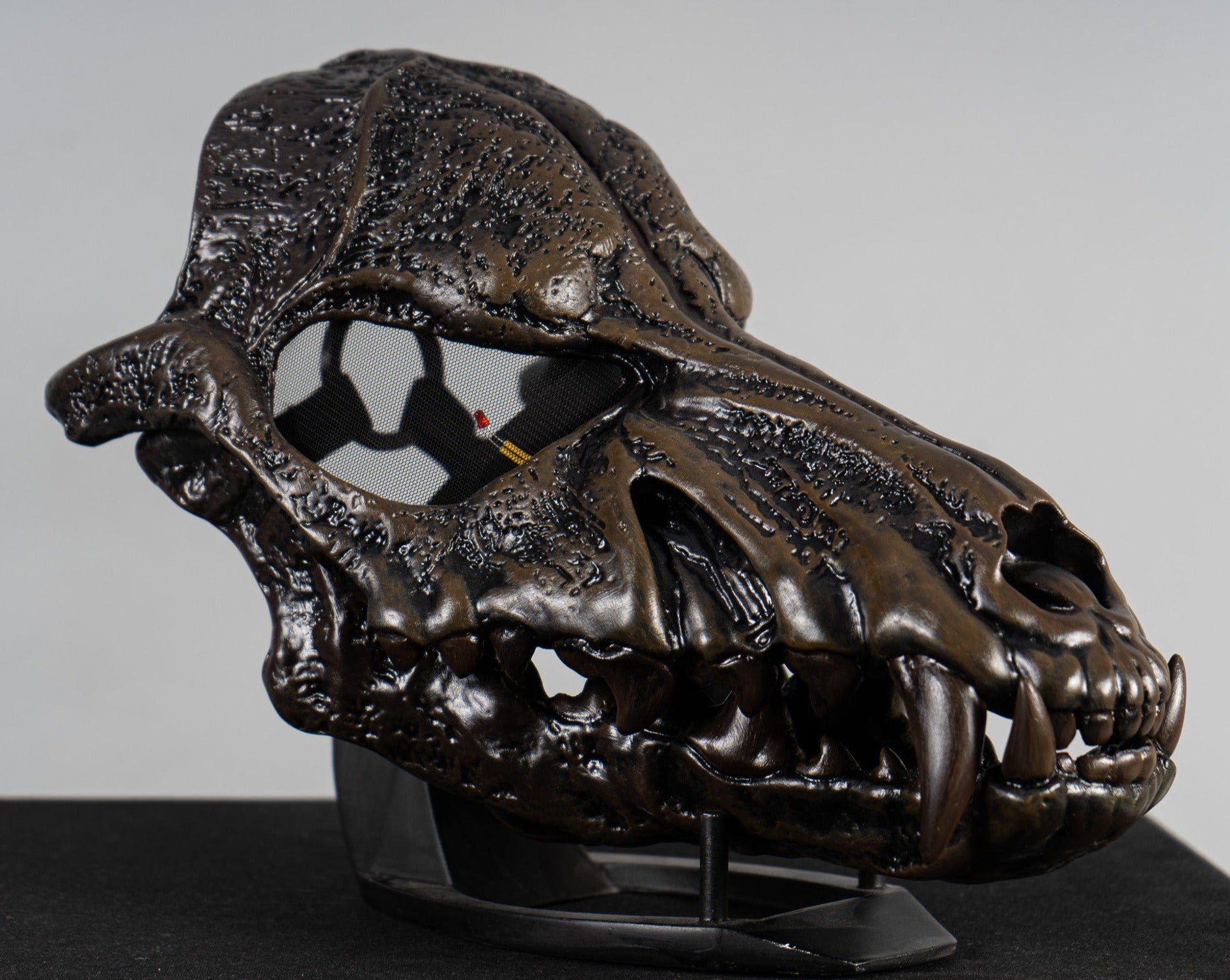 Wolf Skull Mask Black with Moving Jaw