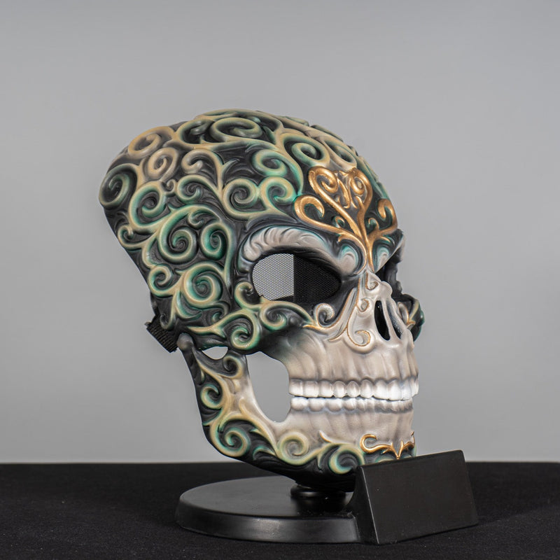 Human Skull Mask 5 / Realistic mask with moving Jaw / Human Skull Collection