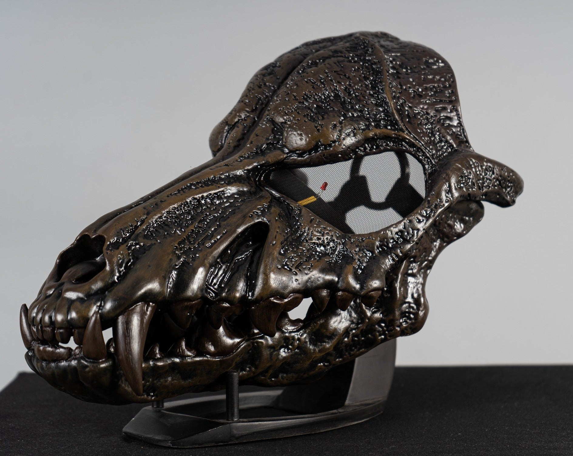 Wolf Skull Mask Black with Moving Jaw