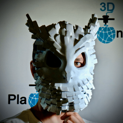 Owl Mask Raw Kit 3D Print