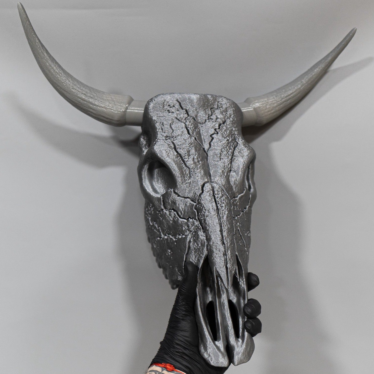 Bull Skull Bone Decor - Bull Horns Wall Sculpture