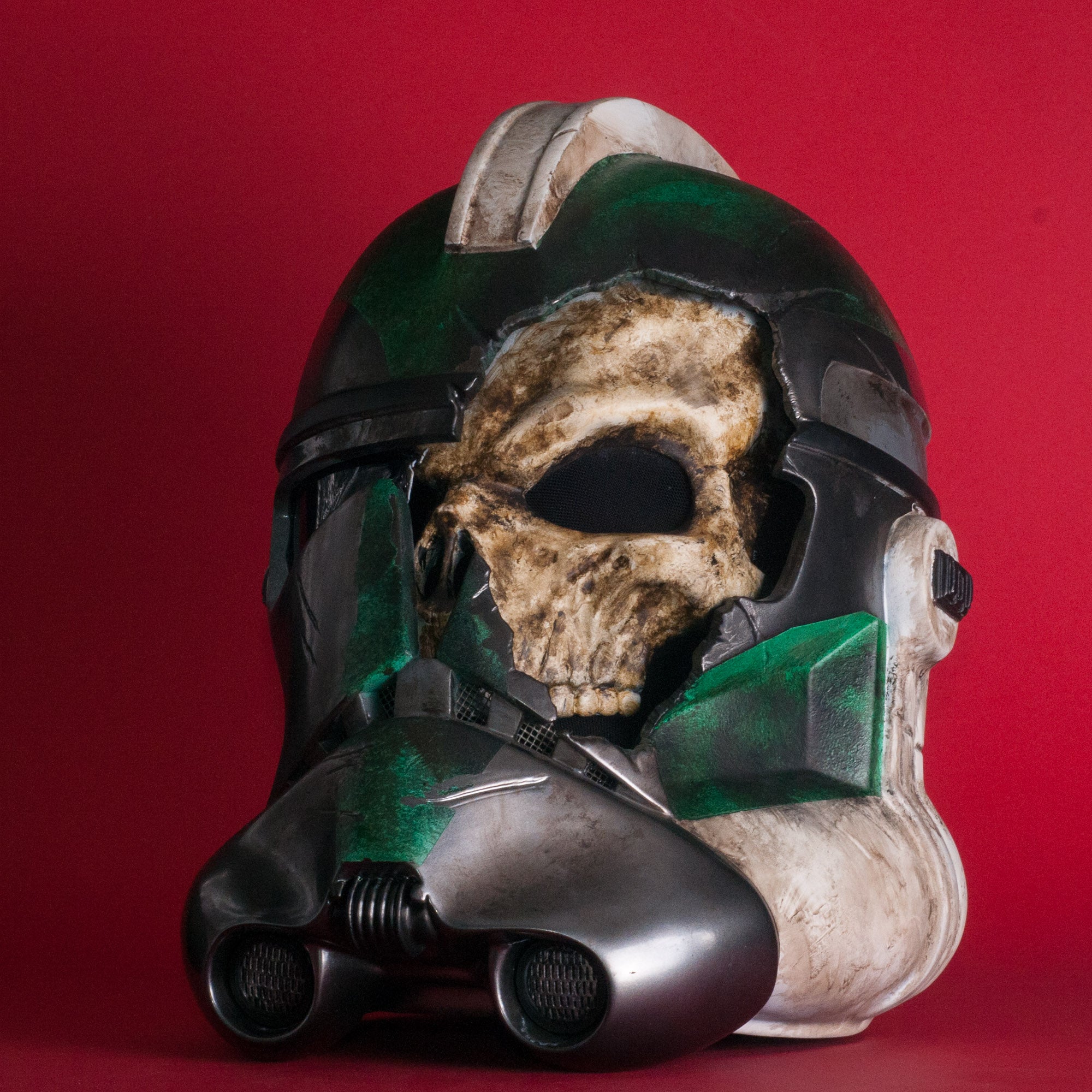 Custom Zombie Clone Trooper Helmet