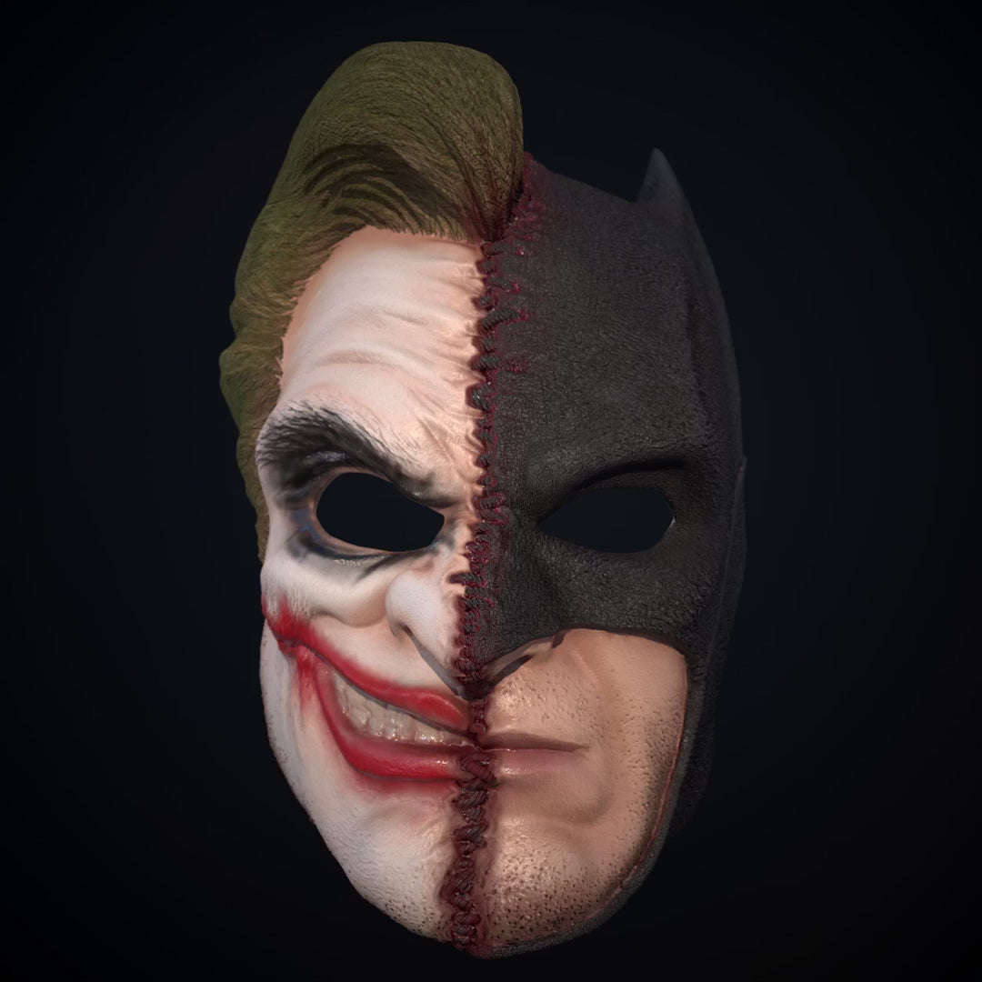 The mask with two faces - Batman and Joker