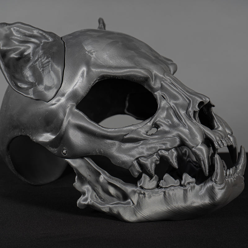 Cat Skull Mask Raw Kit 3D Print