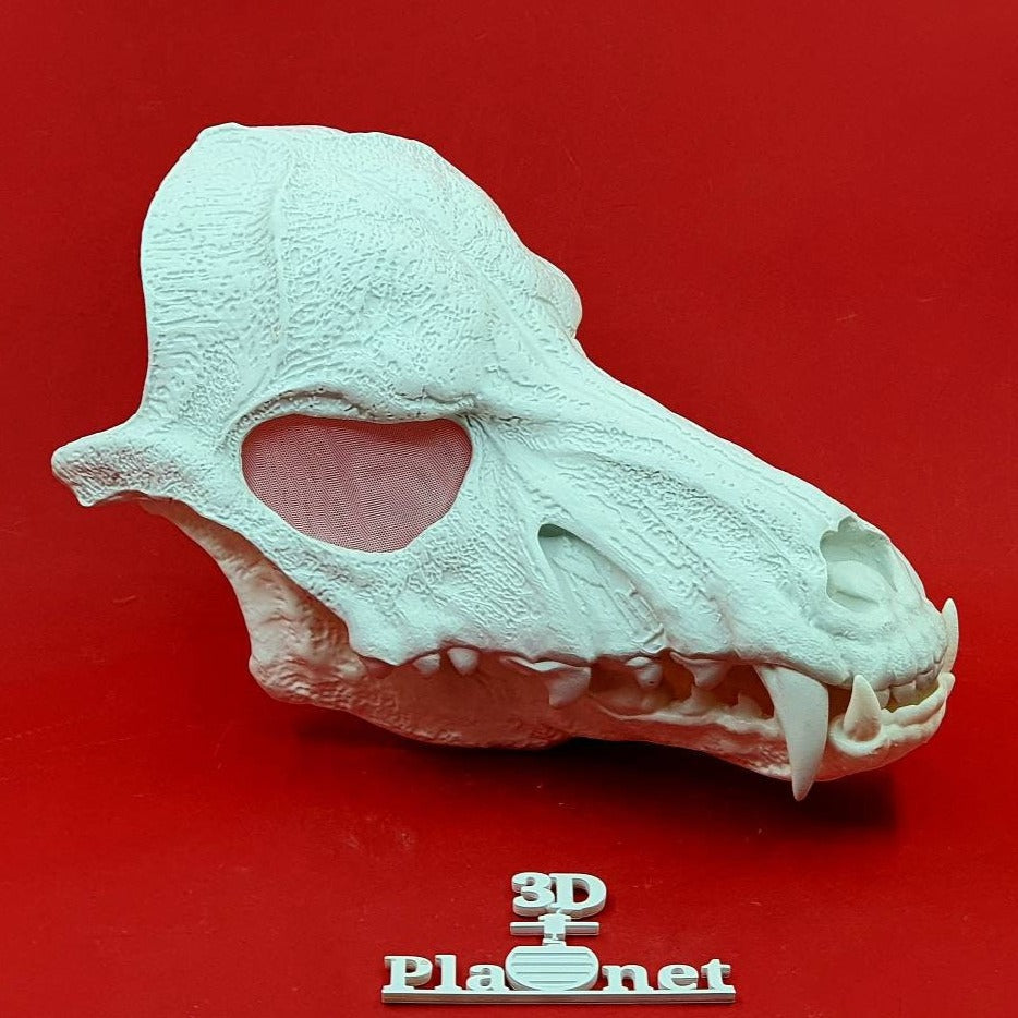 Wolf Skull Mask with Moving Jaw