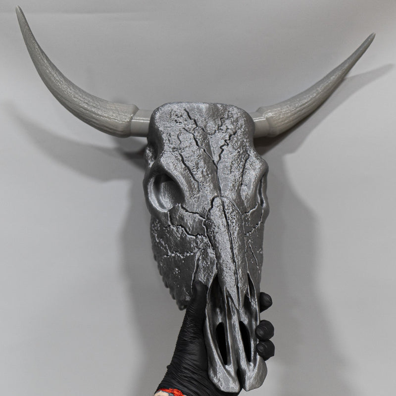 Bull Skull Wall Decor Raw Kit 3D Print