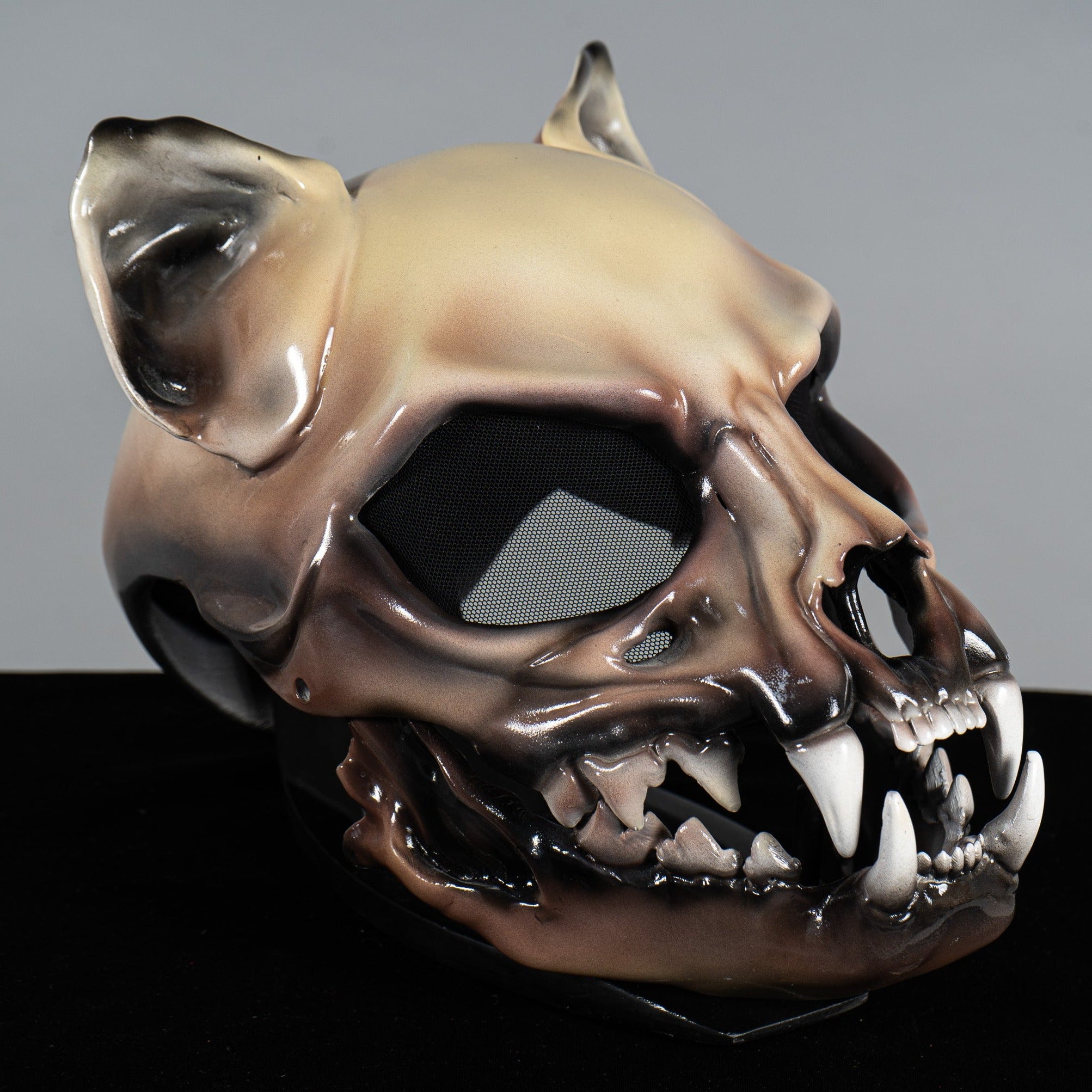 Cat Skull Mask with Moving Jaw