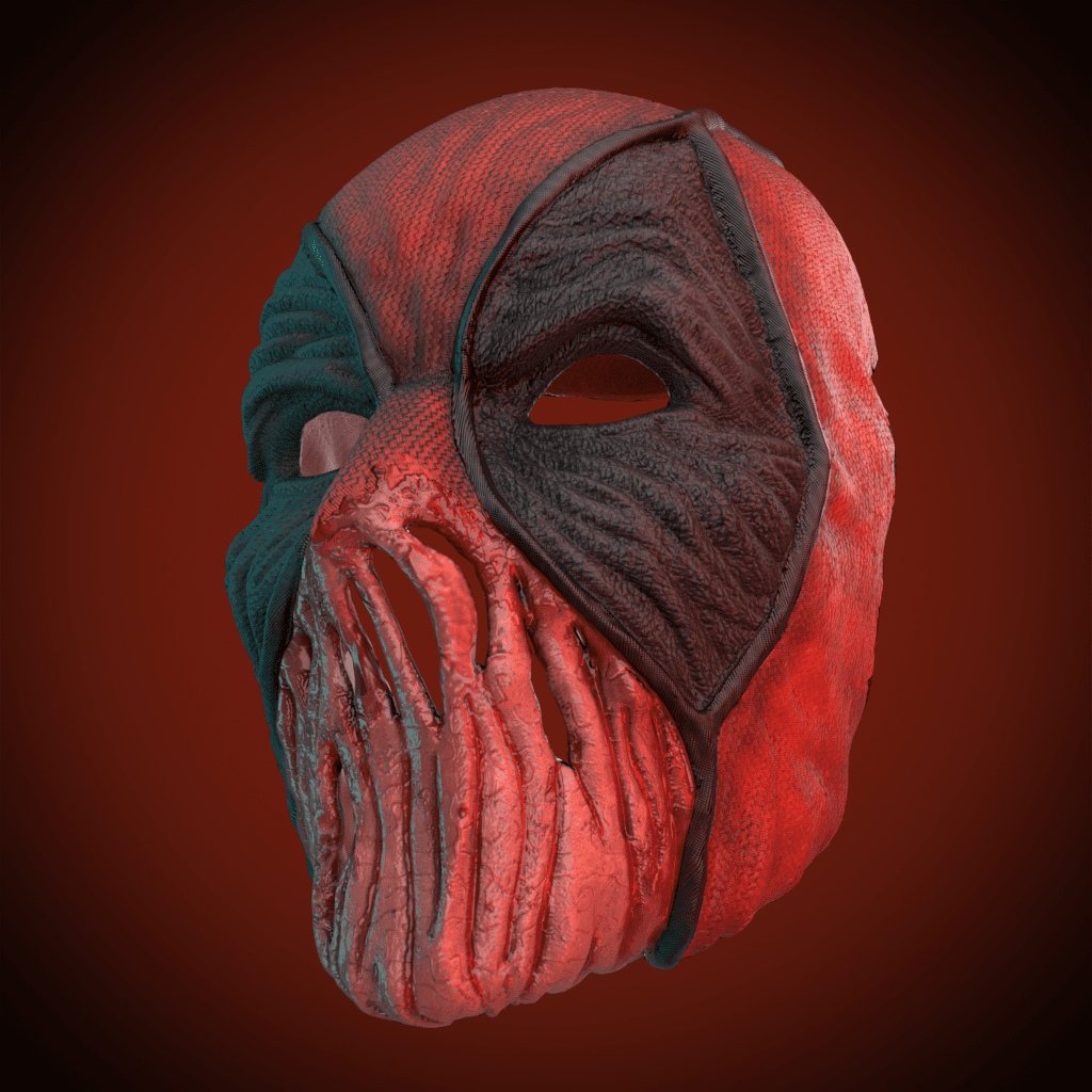 Deadpool Mask 3D Model STL file