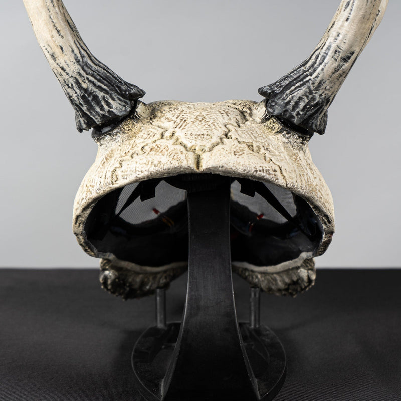 Deer Skull Bloody Mask Big Horns - 3D Planet Props WhiteBood+Mesh+LED