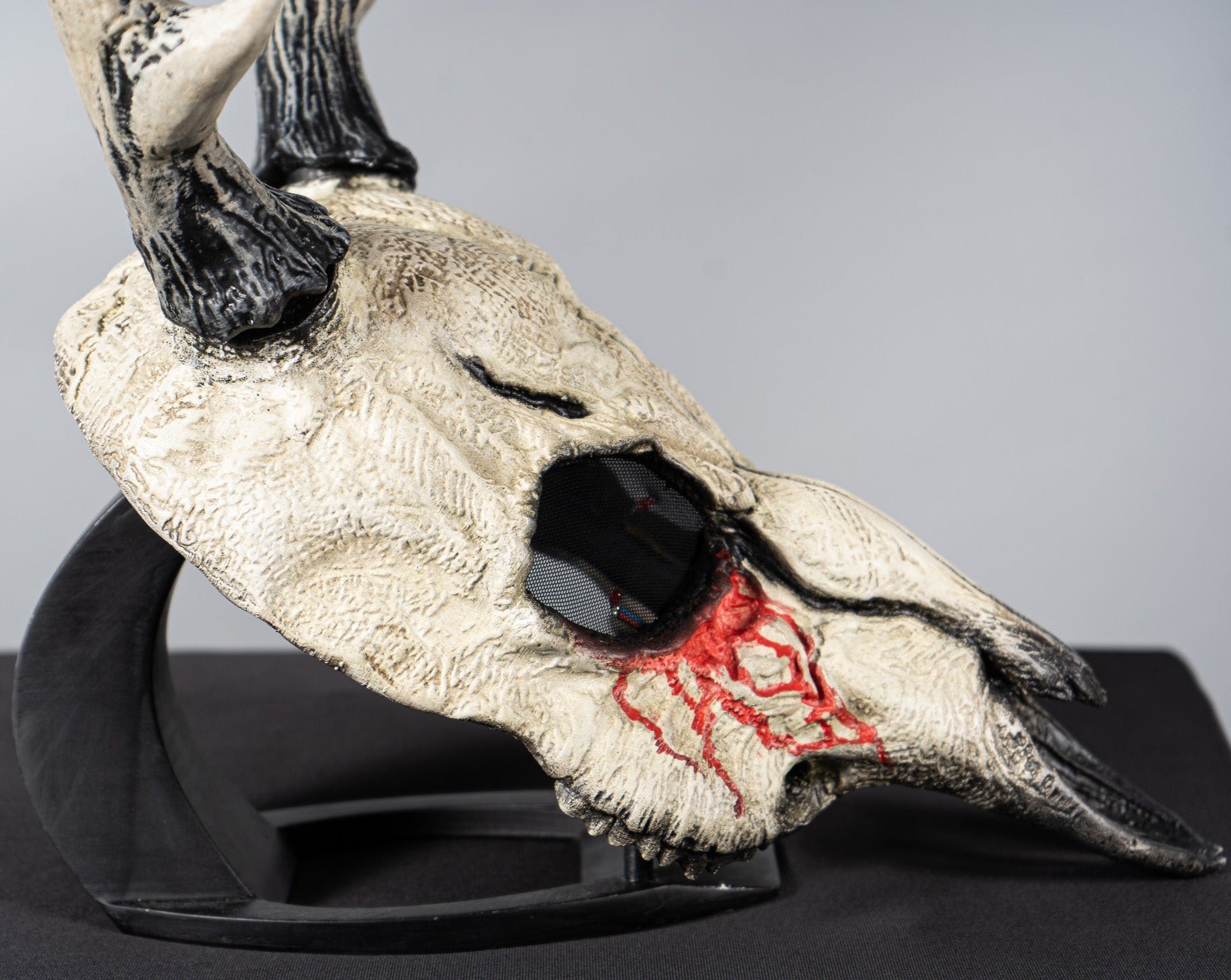 Deer Skull Bloody Mask with Big Horns