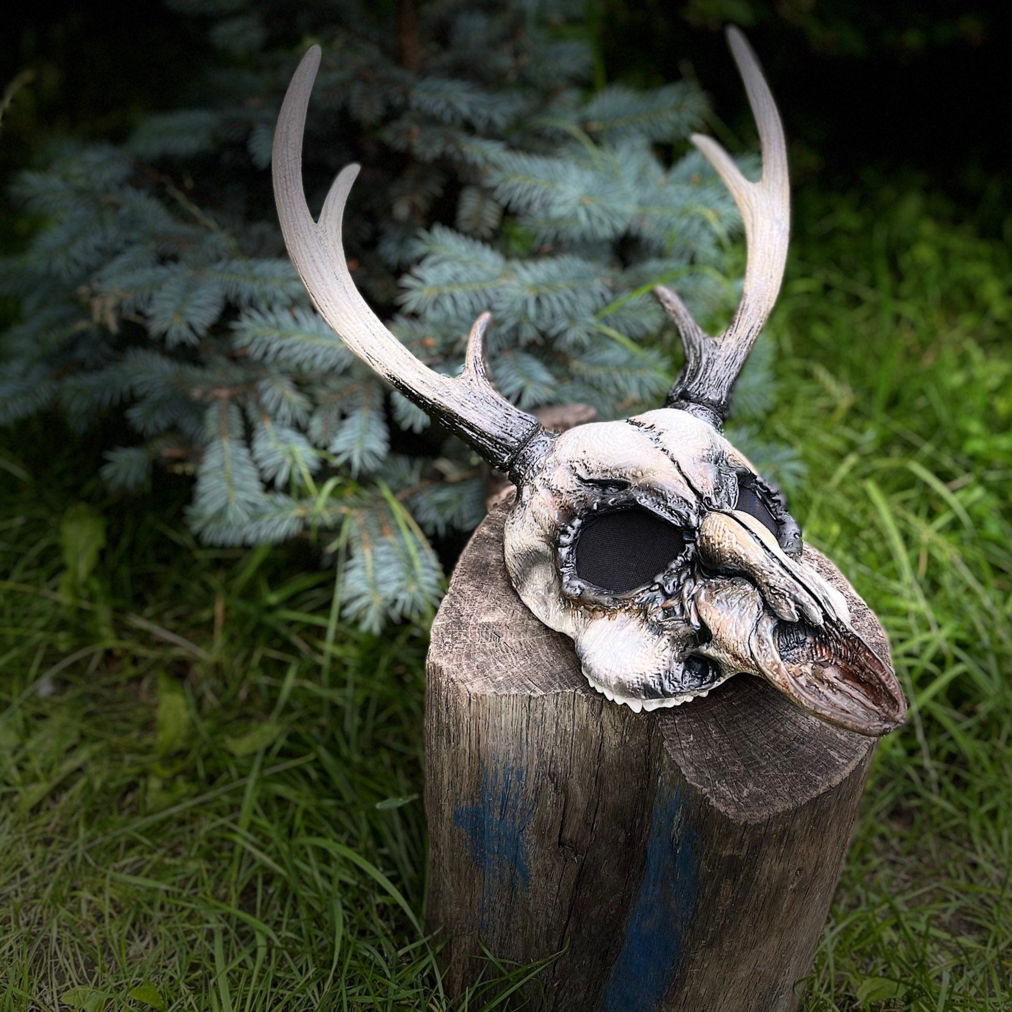 Deer Skull Mask White, Black, Gold, Silver, Bony paint, Any color