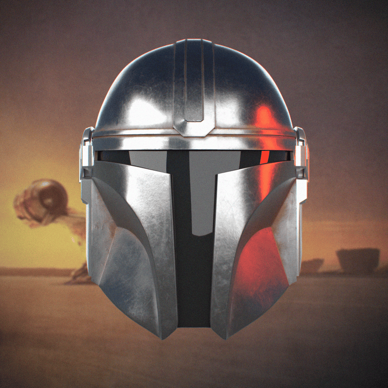 Mandalorian Helmet 3D Model STL file