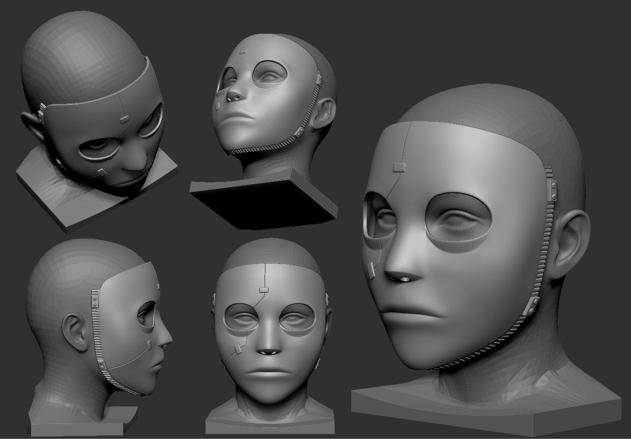 Sally Face Mask 3D Model STL file