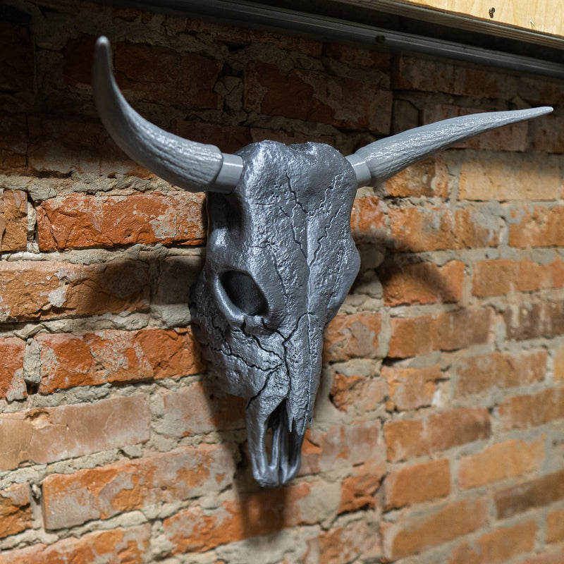 Bull Skull Wall Decor Raw Kit 3D Print