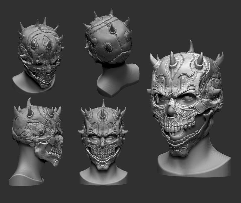 Darth Maul Mask 3D Model STL file