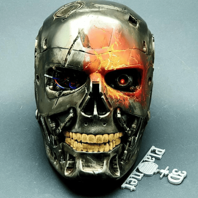 t 800 terminator skull