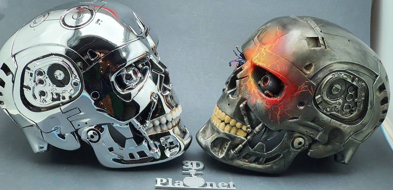 T-800 Terminator Skull Cosplay Helmet - 3d Planet Props