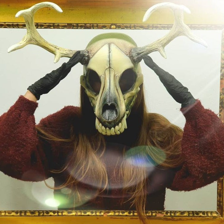 Deer Skull Wolf Mask / Wendigo Cosplay Mask