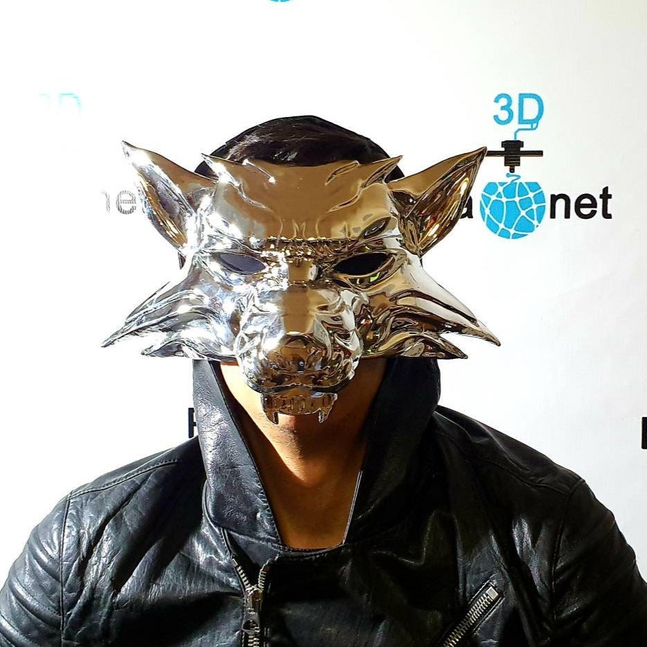 Witcher Mask Cosplay Geralt / Silver Wolf mask