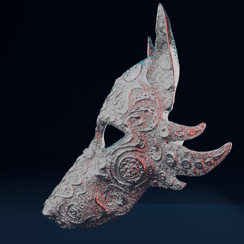 Wolf Mask 3D Model STL file