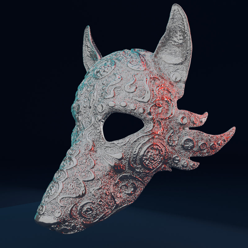 Wolf Mask 3D Model STL file