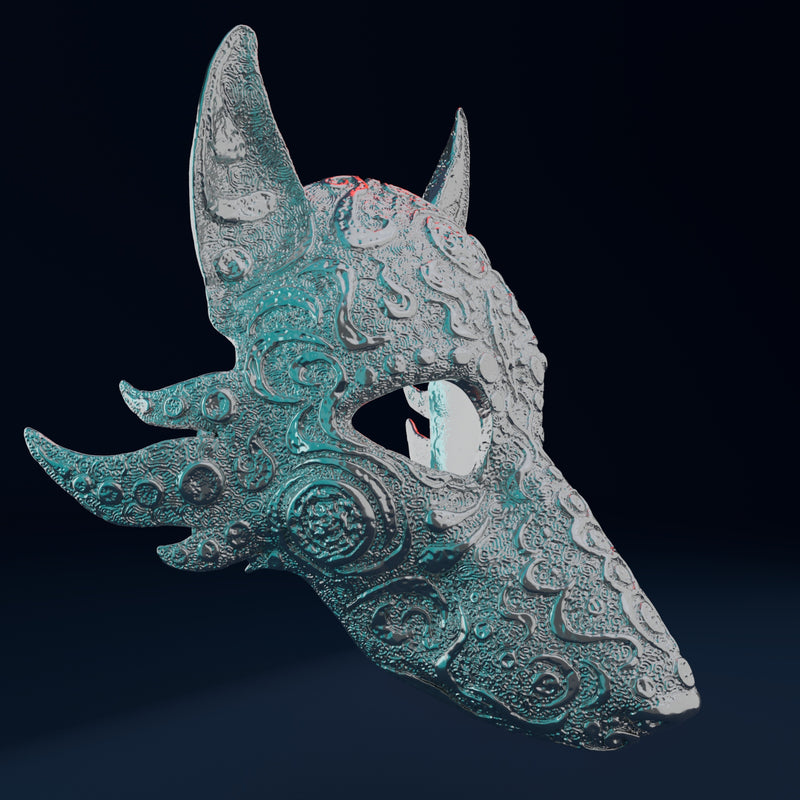 Wolf Mask 3D Model STL file