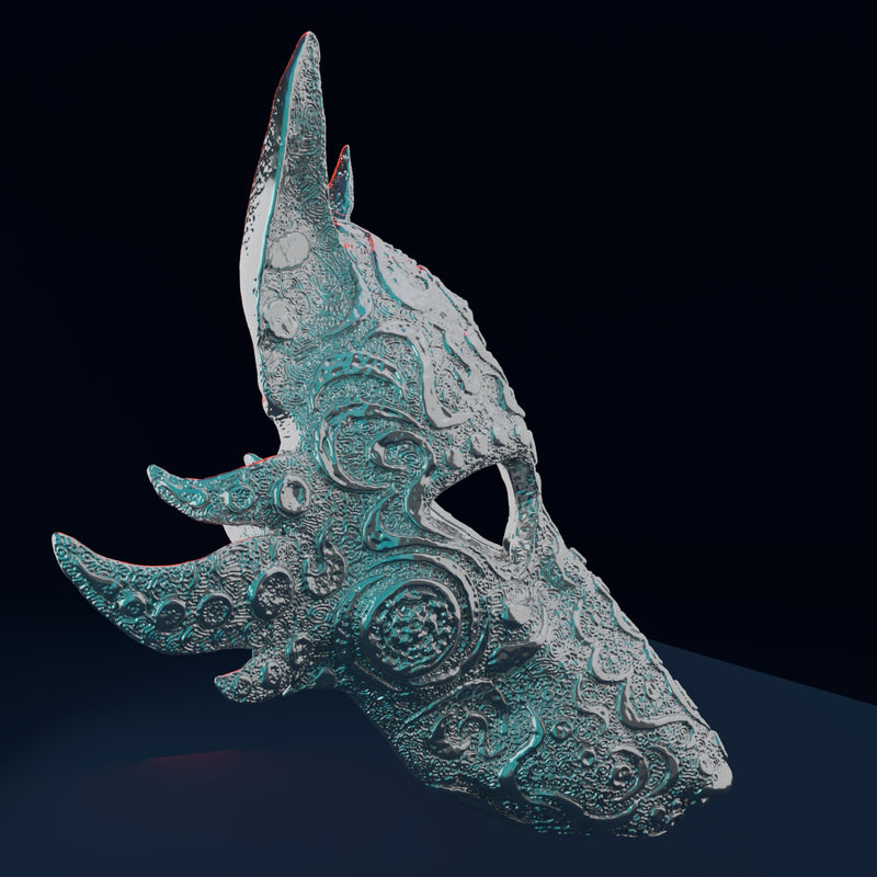 Wolf Mask 3D Model STL file