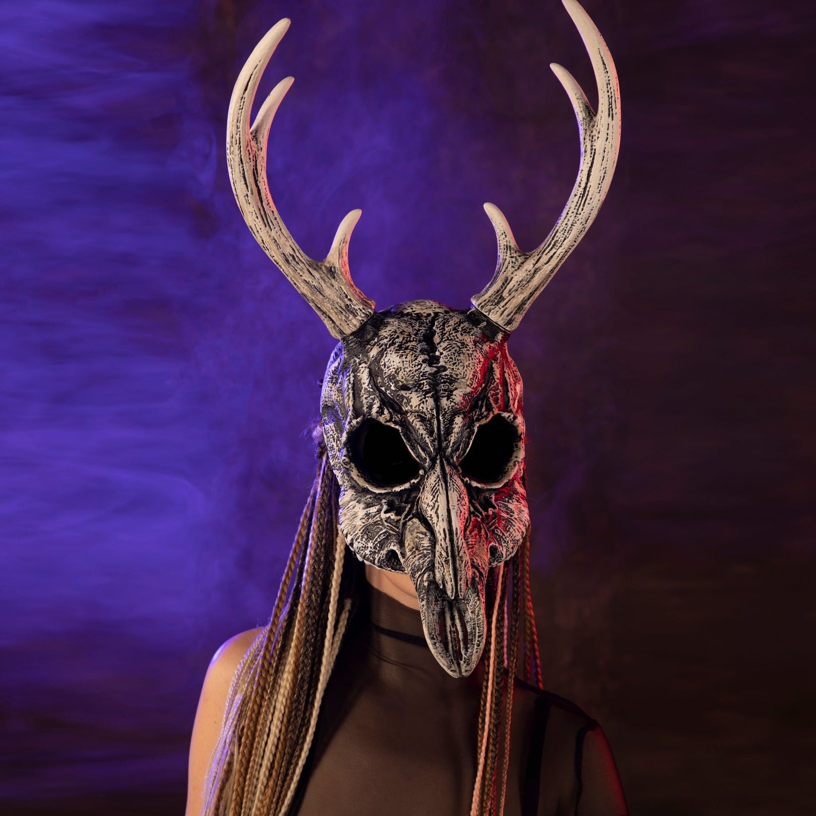 Deer Skull Mask White, Black, Gold, Silver, Bony paint, Any color