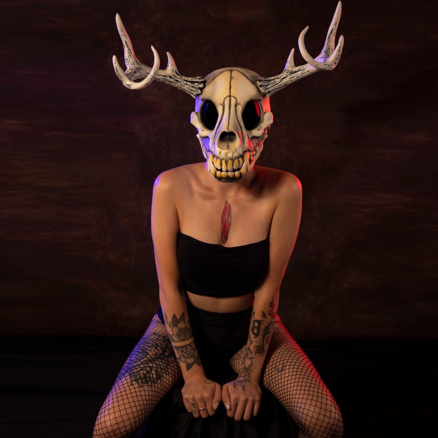 Deer Skull Wolf Mask / Wendigo Cosplay Mask