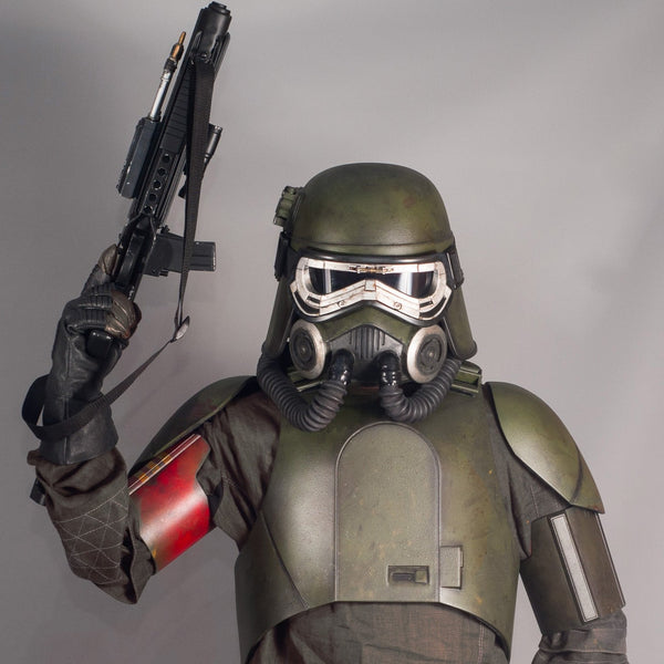 Mudtrooper Green Cosplay Costume Full Armor, Helmet, and Weapon