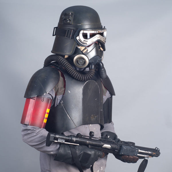 Mudtrooper Black Cosplay Costume Set Armor, Helmet and Weapon